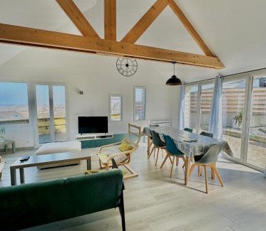 Saint-Come-de-Fresne Casa | Le perchoir avec vue mer, à 300m de la plage