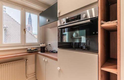 Krutenau Apartamento | Le Petit Batelier - Strasbourg - Vue cathédrale