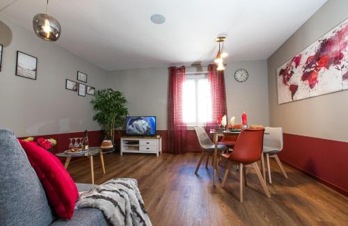 Saint Joseph/Mittelharth Apartamento | Le Red St Léon : Lit Queen Size * WIFI * Idéal Couple