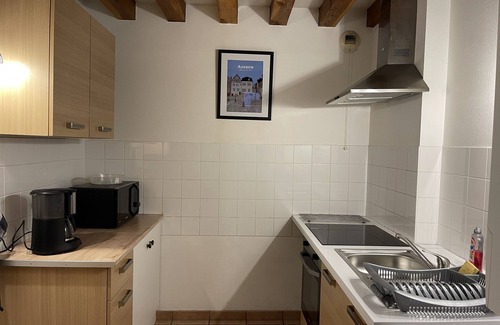 Auxerre Apartamento | Le Saint-Nicolas-Apartamento-Firma-Baño en la habitacion-Vista a la Ciudad