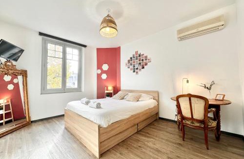 Mont-de-Marsan Apartamento | Le Saint Roch - Hyper Centre - Clim - Cosy - Rénové
