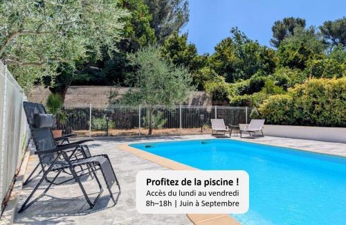 Roquevaire Casa | Le Studio - cosy & fonctionnel, clim & piscine