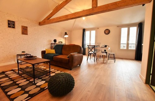 Auvers-sur-Oise Apartamento | Centro histórico de Auvers-sur-Oise-2do piso