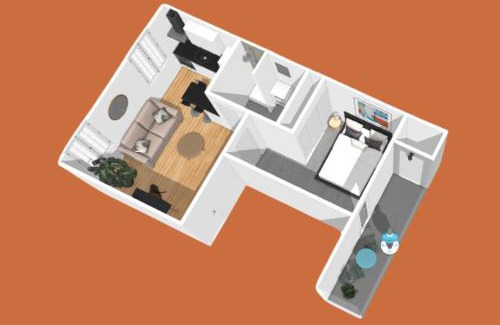 Bourg-en-Bresse Apartamento | Le Tournassin-Balcon-Stationnement gratuit