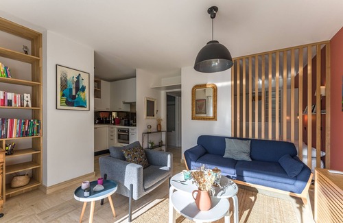 Rennes-Bellamy Apartamento | Le Voyageur - Joli appt dans un écrin de verdure