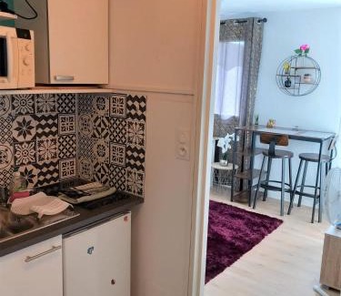 Tarbes Apartamento | Le Zen -studio tout équipé- WIFI Fibre- centre ville avec parking