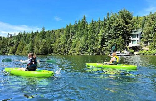 Sainte-Lucie-des-Laurentides Casa | Le1603 - Le Petit Caribou - Chalet spa et plage