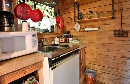 Pipe Creek Cabina | Lee Cabin at Country Accent Antiques, Pipe Creek, TX.