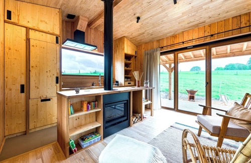 Villers-la-Ville Cabina | les Cabanes du Domaine des Trois Tilleuls : Nature, Confort et Convivialité