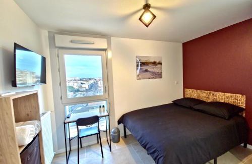 La Faourette Apartamento | Les chambres de Sandrine avec salle d'eau privée - Appartement partagé de 3 chambres