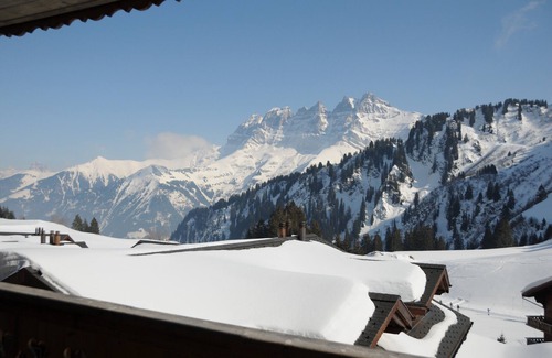 Val d'Illiez Apartamento | Les Crosets, Luxury, comfortable, ski in/out,180° views, 2 interior parking