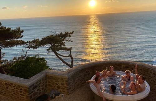 Granville Villa | Les roches Grises, lujosa villa frente al mar, SPA y jardín panorámico