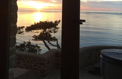 Granville Villa | Les roches Grises, lujosa villa frente al mar, SPA y jardín panorámico
