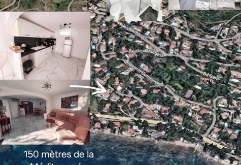 Plage de la Garonnette Apartamento | Les Rosières Sainte Maxime-Golf de Saint Tropez, climatisée