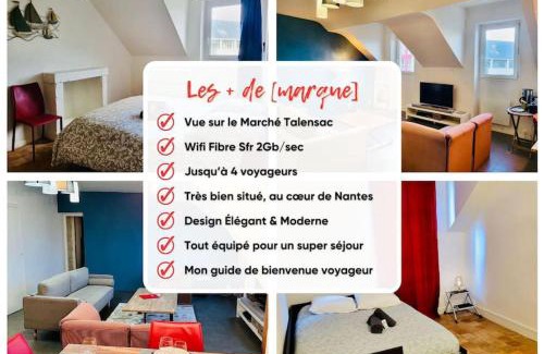 Talensac-Pont Morand Apartamento | Les toits de Talensac - 4pers - Hypercentre