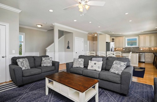 Yaupon Beach Casa | Lighthouse: Oceanfront with Pool and Elevator Near Fishing Pier