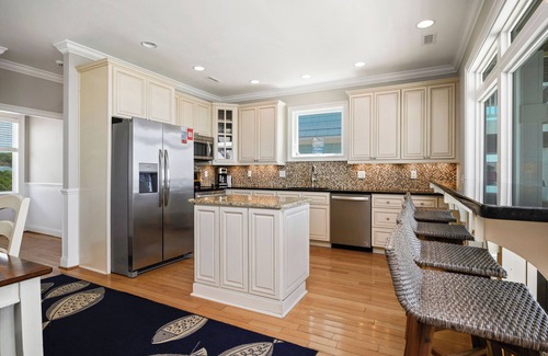 Yaupon Beach Casa | Lighthouse: Oceanfront with Pool and Elevator Near Fishing Pier
