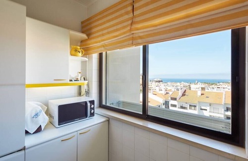 Cascais Apartamento | Apartamento de 1 dormitorio en Cascais con piscina, capacidad para 4 personas - excelente vista al mar