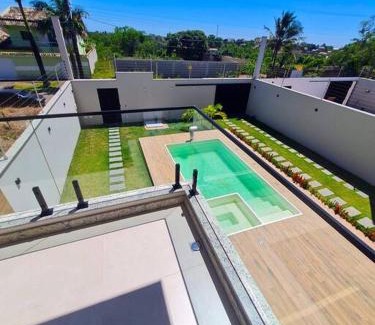 Nova Guarapari Casa | Linda Casa com Piscina Enseada Azul 3 Quartos