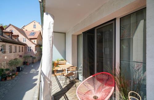 Mitte Apartamento | LINDE3 - 10 Minuten in die Altstadt mit Balkon und Pegnitzblick