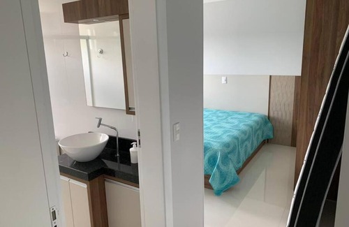 Piratuba Apartamento | Lindo Apto NOVO na Avenida, climatizado e aconchegante