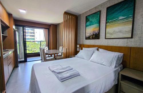 Graca Apartamento | Lindo Studio de Alto padrão no Corredor da vitória com Cozinha Completa, Piscina e Academia no Rooftop, Lavanderia e Minimercado