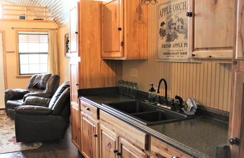 Concan Cabaña | Little Frio Cabin - Quaint Log Cabin, Tucked Amongst the Trees
