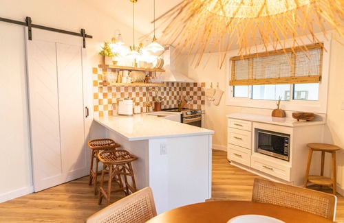Gulf Lagoon Beach Cabaña | little salty circle house - steps to beach + tacos