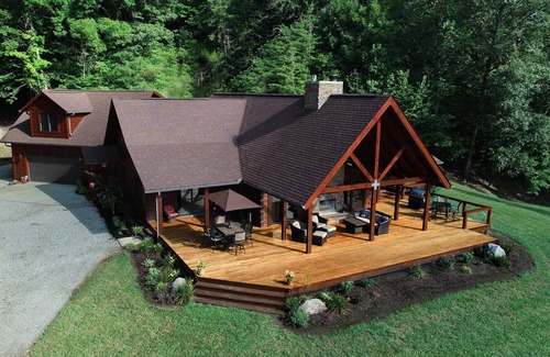 Tazewell Cabina | Little Sycamore Creek Landing - Vistas privadas de la cabaña frente al lago Norris