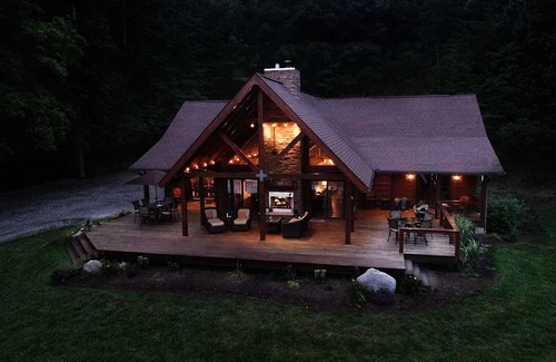 Tazewell Cabina | Little Sycamore Creek Landing - Vistas privadas de la cabaña frente al lago Norris