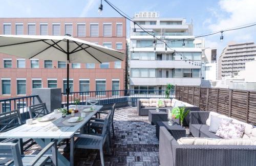 Sannomiya Apartamento | LN15 RICCA 三宮5分! 屋上バーベキュー可能!キッチン付パーティ向コンド roof top BBQ