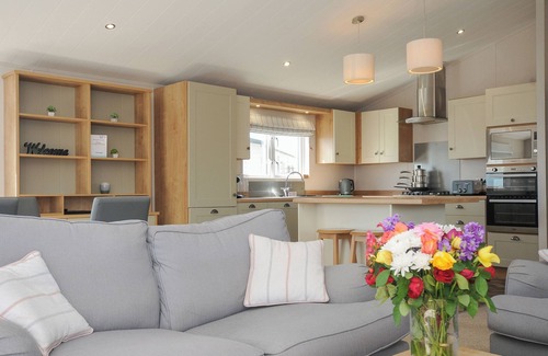 Brixham Cabaña | LODGE 15 AT LANDSCOVE HOLIDAY PARK, pet friendly in Brixham