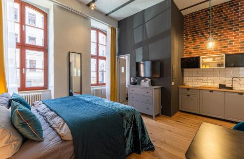 Suedvorstadt Apartamento | Loft Apartments Leipzig Loft Aqua