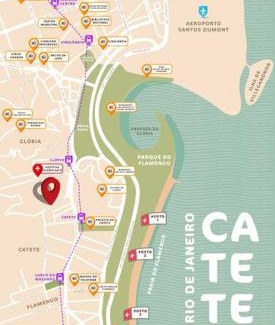 Catete Apartamento | Loft com vista pro Pão de Açúcar! A/C, Wi-Fi, TV