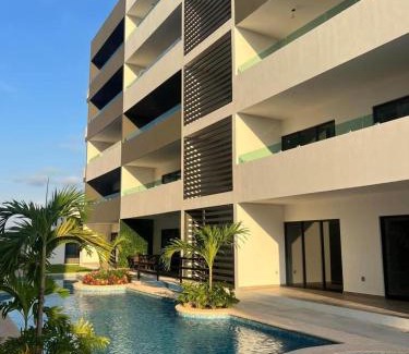 Villa Marina Apartamento | Loft de lujo con 9 albercas y vistas al campo de golf