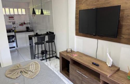 Duques Apartamento | Loft em condomínio próximo à entrada da cidade