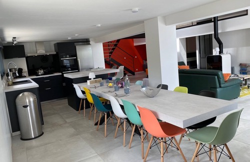 Lacaune Casa | Loft house 200 m2 14 persons +terrace panoramic mountain view