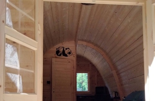 Abrest Cabina | Cabaña de madera-De Lujo-Baño con ducha-Vista al bosque