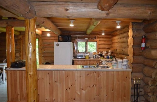 Plainfield Casa | Log House with Views of Spruce Mtn