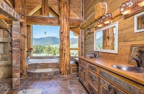 Gardiner Cabina | Log Lodge, ideal para familias, cerca del parque Yellowstone en nuestro rancho privado