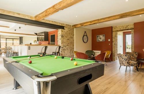 Loireauxence Casa | Longère moderne avec spa, billard, babyfoot, salle de sport, hammam, et Wi-Fi - FR-1-306-1288