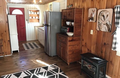 Longville Cabaña | Longville Vintage Cabin two blocks from town & lake!