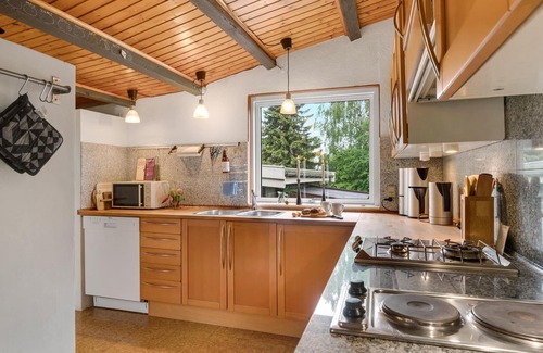 Melby Casa | Look forward to this large holiday home with Finnish wooden bath near Liseleje beach.