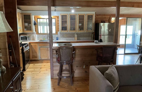 Beaver Shores Casa | LOREL'S Log Home 3BDR - Lake, Trails, Firepit, Pool Table