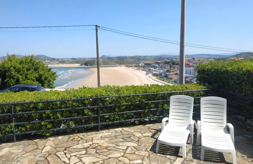 Suances Casa | Playa de Los Locos , terraza con vistas a la Concha