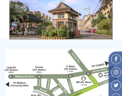 Santa Mesa Apartamento | Lovely 2 BR Condo with FREE Secured Parking