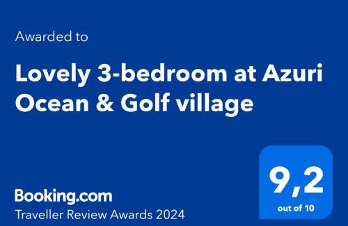 Roches Noires Apartamento | Lovely 3-bedroom at Azuri Ocean & Golf village