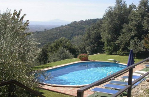 Cortona Cabaña | Hermosa casa de campo en Cortona con piscina y vistas