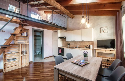 Morcote Apartamento | Lovely loft with loft and lake view in Morcote (Lavanda)