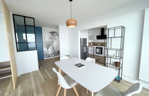 Larmor-Plage Apartamento | Lovely T1 d architecte de standing Vue mer 360